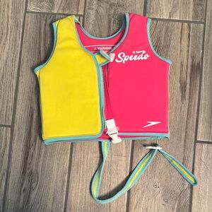 Speedo Youth Pink and Yellow Swim Vest
